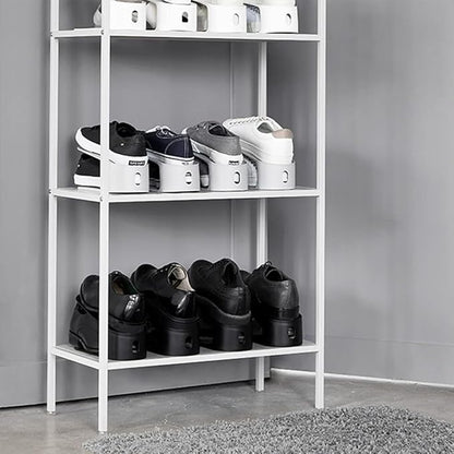 carrotez Shoe Slots Organizer 3 Pack - [Litem] Space Saving Shoe Organizer Rack for Closet - Easy Shoe Stacker, 9.84'' x 3.89'' x 4.26'' (Black, 3 Pack)
