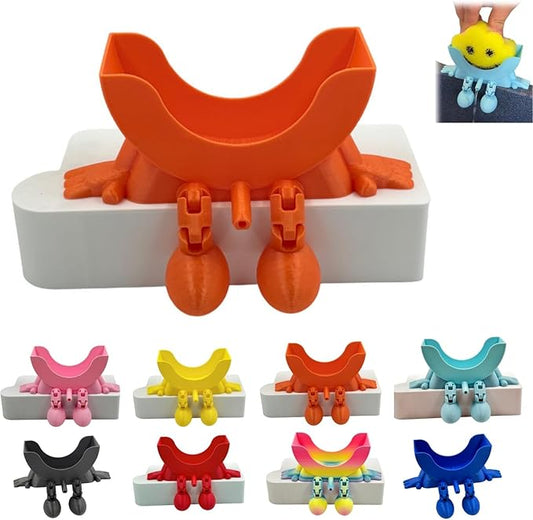 Sponge Holder for Scrub with Drainage, Smiley Sponge Holder for Sink, Keeps Your Sponge Dry, Smiling 3D Printed Holder Funny Sponges Holder for Daddy & Mummy, Kitchen Countertop Sink Draining (E#)