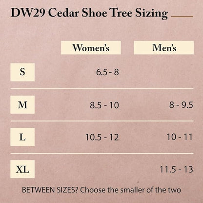 Cedar Shoe Trees for Men, Wide Heel Split Toe, Aromatic Cedar Boot Tree - DW29, 2-Pack