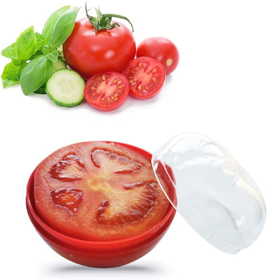 DIMVKA Tomato Storage Containers, Tomato Saver Keeper Fruit and Vegetable Storage Holder for Fridge