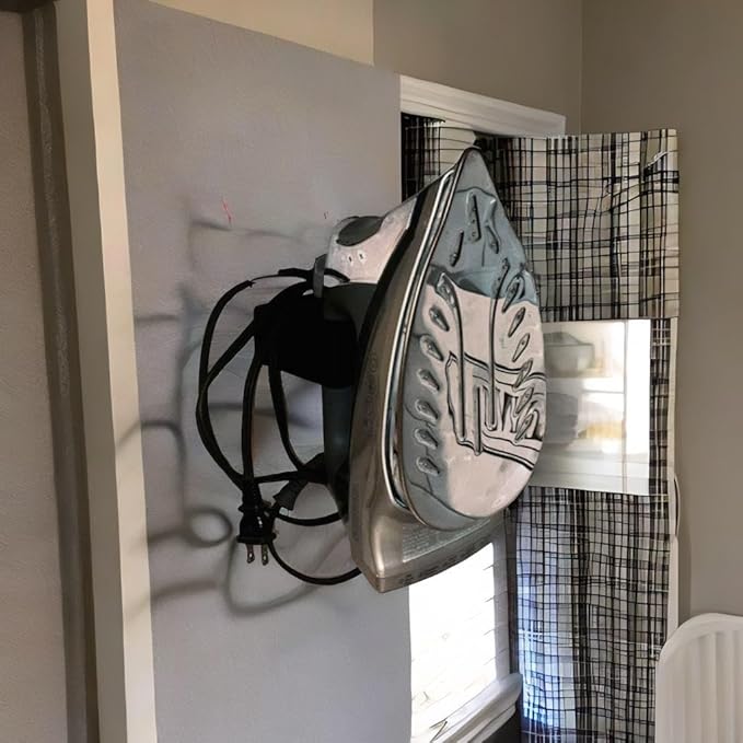 Iron Wall Mount, Universal Design, Modern Look, Made to Fit Clothing Irons, Laundry Room Organization, Laundry Room Essentials, Ironing Board Accessories, Made in Texas, 1 pc.