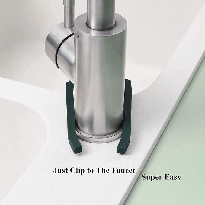 Achoulei Sink Caddy Sink Sponge Holder - Faucet Rack Shower Tray - Kitchen and Bathroom Metal Organizer Hanging Fix Around Faucet