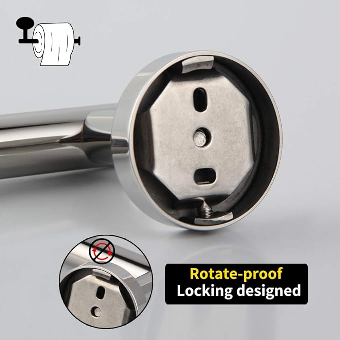 GERZ SUS 304 Stainless Steel Toilet Paper Roll Holder Paper Towel Dispenser Tissue Hanger Wall Mounted Polished Chrome