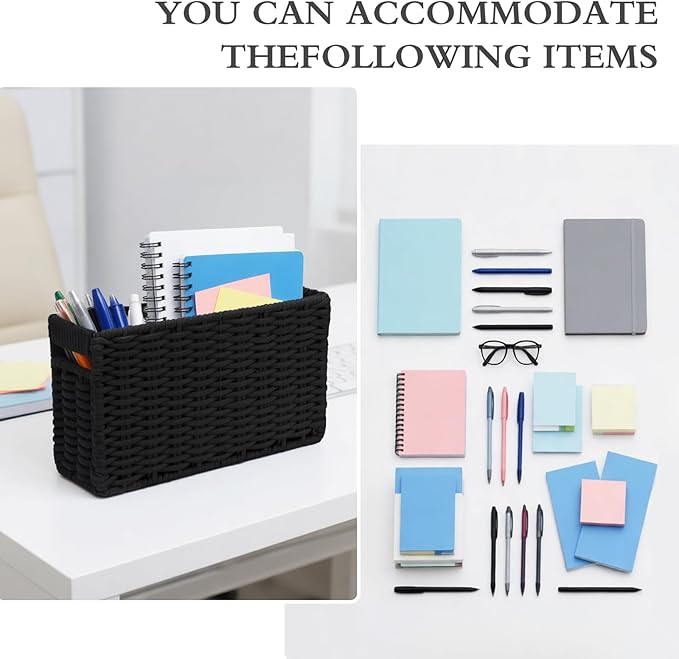 Cotton Rope Woven Bedside Caddy for Dorm Bed, Foldable Bedside Shelf Bunk Bed Accessories, College Dorm Room Essentials Hanging Organizers Storage Basket, Room Decor Magazine File Holder (Pink)
