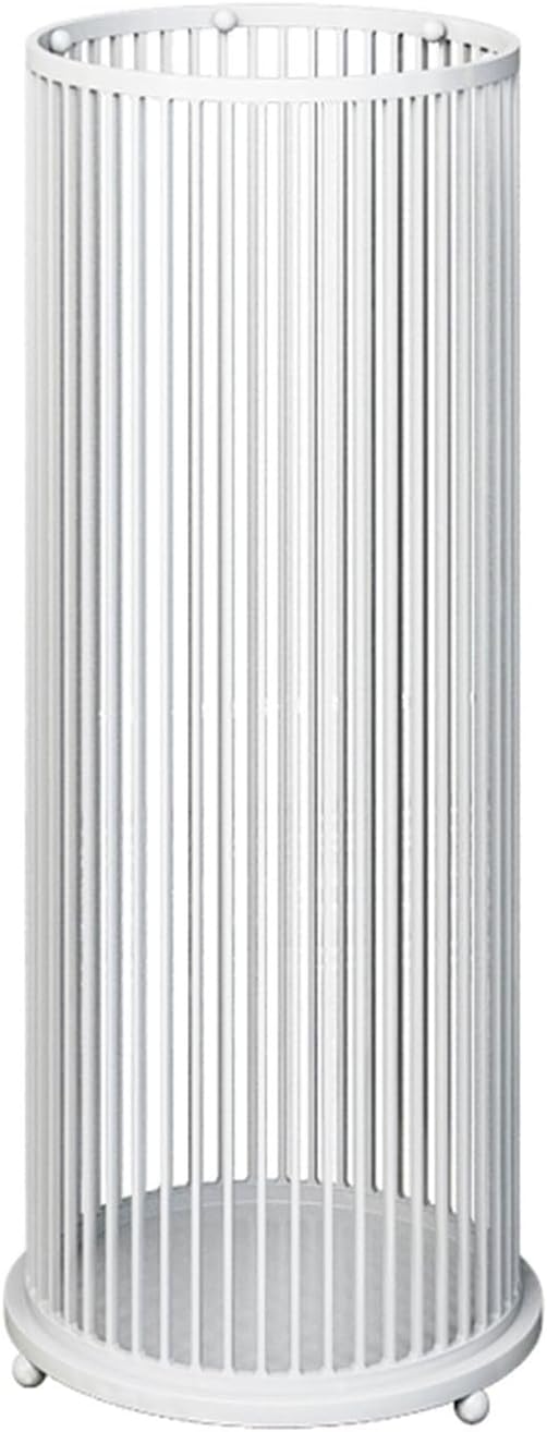 Metal Umbrella Holder for Entryway, Office Commercial Large Capacity Metal Umbrella Holder for Business Metal Frame Umbrella Storage Shelf Modern Indoor Entryway(White)