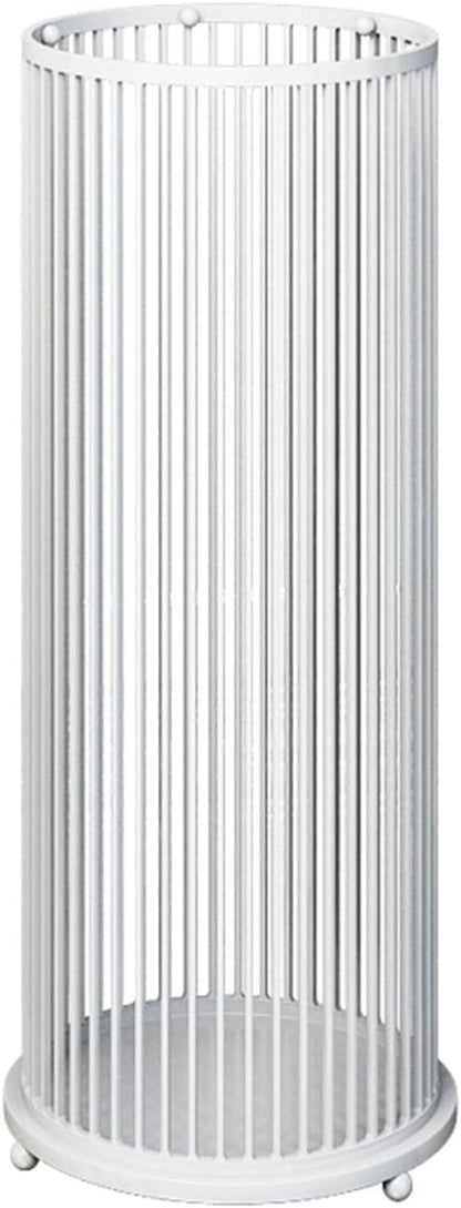 Metal Umbrella Holder for Entryway, Office Commercial Large Capacity Metal Umbrella Holder for Business Metal Frame Umbrella Storage Shelf Modern Indoor Entryway(White)