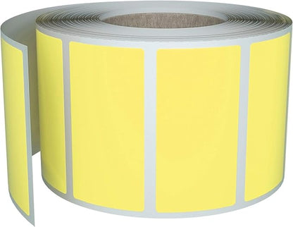 Rectangular Color-Coding Sticker Roll - Write On Labels Name Tags for Folders 1.57" x 0.75" - 500-Pack ( Pastel Yellow), Office Supplies & Organization, by Royal Green