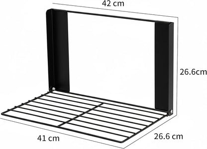 Magnetic Shelf for Washing Machine Magnetic Organizer Shelf for Laundry Magnetic Hanger Organizer Washing Machine Shelves Magnetic Fridge Shelves for Laundry Bathroom Kitchen RV Black