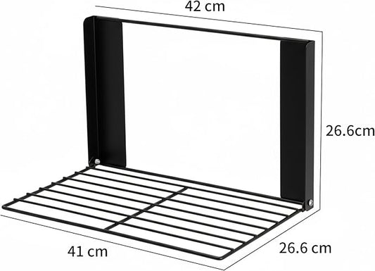 Magnetic Shelf for Washing Machine Magnetic Organizer Shelf for Laundry Magnetic Hanger Organizer Washing Machine Shelves Magnetic Fridge Shelves for Laundry Bathroom Kitchen RV Black