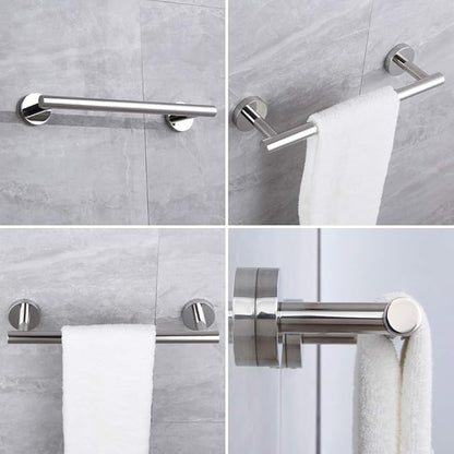 12-Inch Towel Bar SUS 304 Stainless Steel Towel Rack Wall Mounted Towel Rail Towel Rod for Bathroom Modern Style Polished Finish