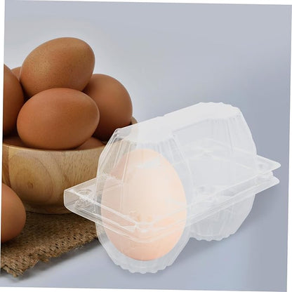 6pcs Goose Egg Packaging Box Egg Crate Plstic Egg Tray Half Dozen Egg Cartons Egg Storage Organizer Goose Egg Holder Clear Egg Cartons Holder Pulp Egg Cartons Eggs Pvc Transparent