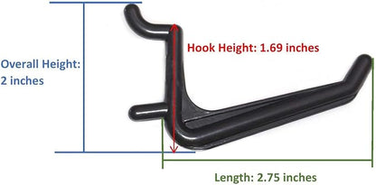 JSP Manufacturing Jumbo Pegboard Hooks Black Garage Tools Hammer Air Tool Storage Organization Jewelry (25)