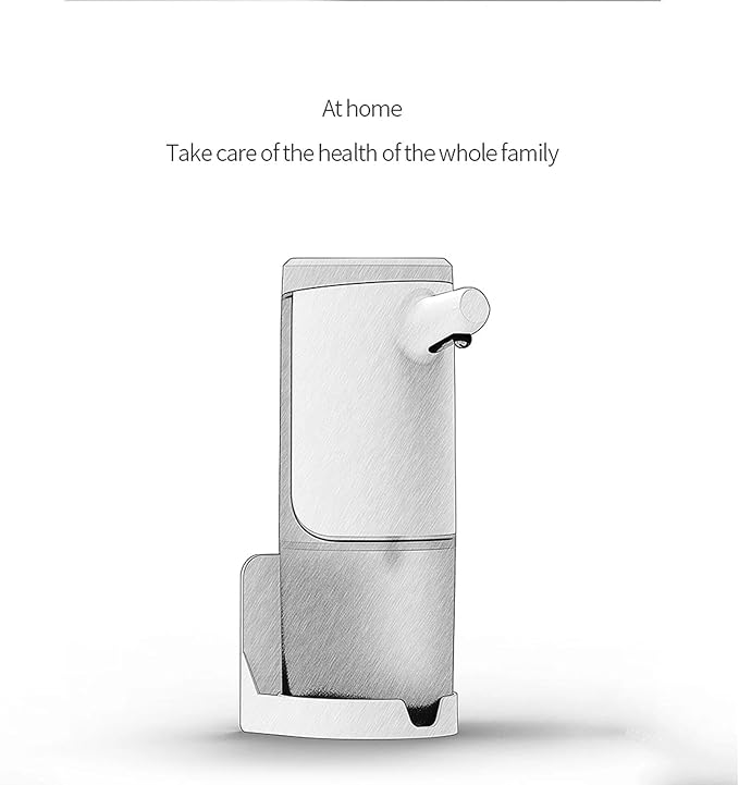 WEALTHYHEART Automatic Soap Dispenser Touchless 15.2oz with Smart Sensor, USB Rechargeable, Hands Free Soap Dispenser for Bathroom & Kitchen