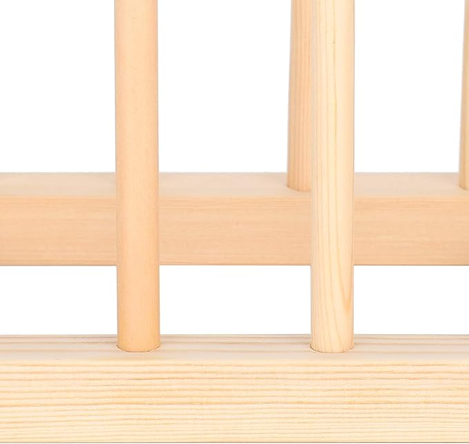 Estink Wooden Dish Drying Rack, 3 Set Multifunctional Drain Rack for Kitchen, Dinner Plate Storage, 5.5 x 5.3 x 3.9in