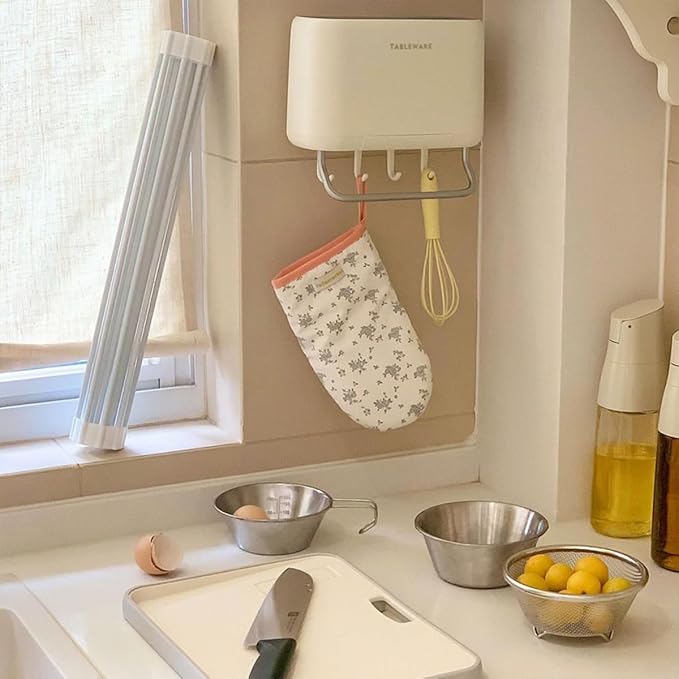 Pezixueran Roll Up Dish Drying Rack Over The Sink.Foldable Kitchen Drainer,Fully Silicone Cover Stainless Steel Bar,Heat-Resistant, Anti-Slip Sink Rack for Kitchen Counter Multipurpose.