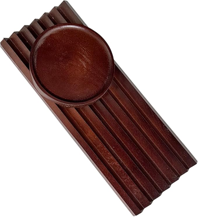 Horizontal Pen Holder for Desk, Walnut Pen Holder with 5 Compartments,Pen Tray Office Accessory, Teacher Gifts, Suitable for School, Home,Pen Tray for Desk (Walnut)