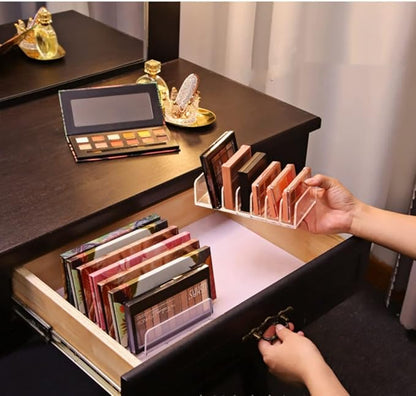 Easyhouse Makeup Organizer, 7 Section Divided Makeup Palette Organizer for Vanity Drawer Countertop Modern Cosmetics Storage for Eyeshadow Palette, Contour Kit, Blush