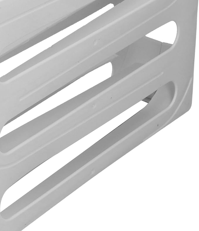 Aramox Auto Rolling Egg Dispenser Automatic Rolling Holder Organizer 2 Pack 4 Tier Space Saving Refrigerator Container Holds 60 Eggs with Non Slip Feet for Kitchen Fridge (White)