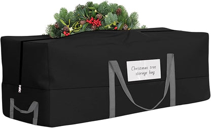 Christmas Tree Storage Bag, Fits Up 8 Ft Tall Artificial Trees, Heavy-Duty 600D Oxford Tree Bag with Reinforced Handles Zipper Clear Pocket, Storage Bags for Moving Items, Clothing, Outdoor, Bedding