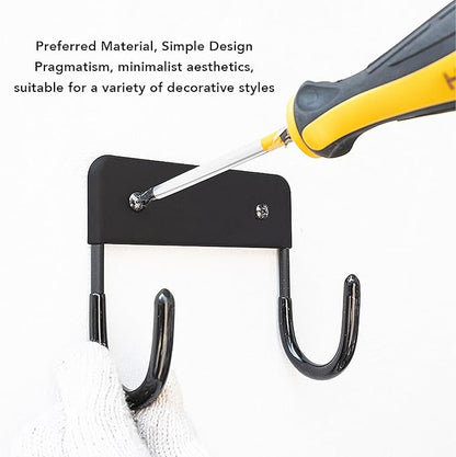 Ironing Board Hanger, Iron Wall Mount Holder for Laundry Rooms,Wall Mounted Iron Board Hook for Laundry Room Organization (Matte Black)