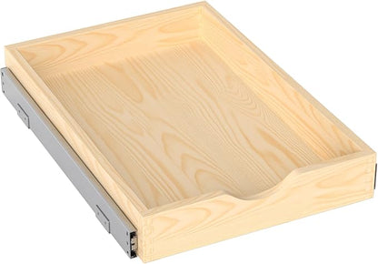 ZOINLIY Wooden Pull Out Cabinet Organizer, Slide Out Drawer for Kitchen Organizers and Storage, Soft Close, Heavy Duty, Fully Expandable