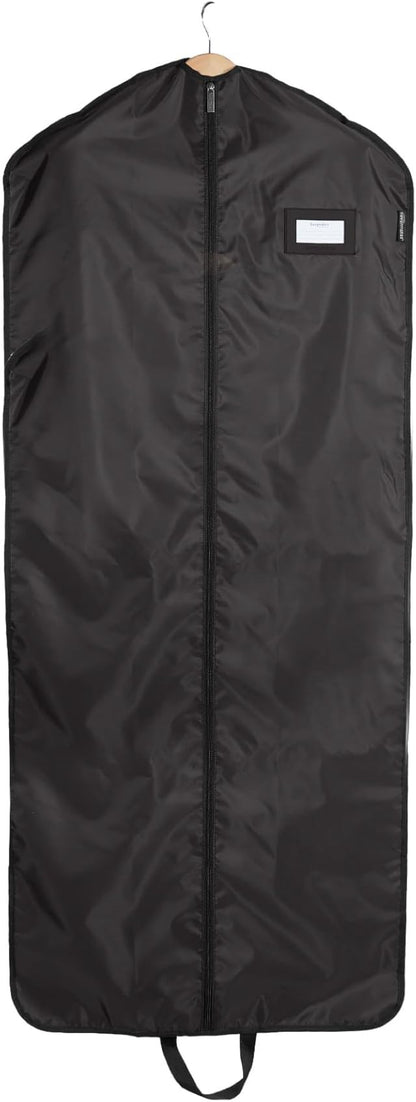 Covermates Keepsakes Garment Bag Set - Premium Polyester - Full Length Zipper - ID Window - Carrying Handles - Closet Storage, Black