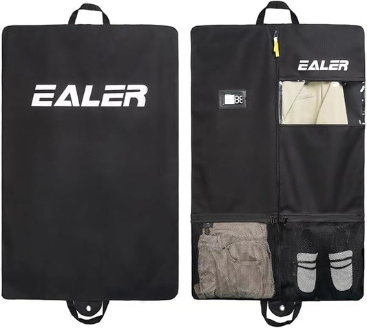 Ealer HAG301 Hockey Individual Garment Bag, Heavy Duty Hanging Travel Bag - Black Suit Bag