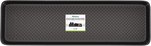 Matace 1 Pack Rubber Extra Large Shoe Tray for Entryway,Long Boot Tray,Slim Boot Mat for Indoor and Outdoor Use,16x55 in, Rectangular (Pack of 1)