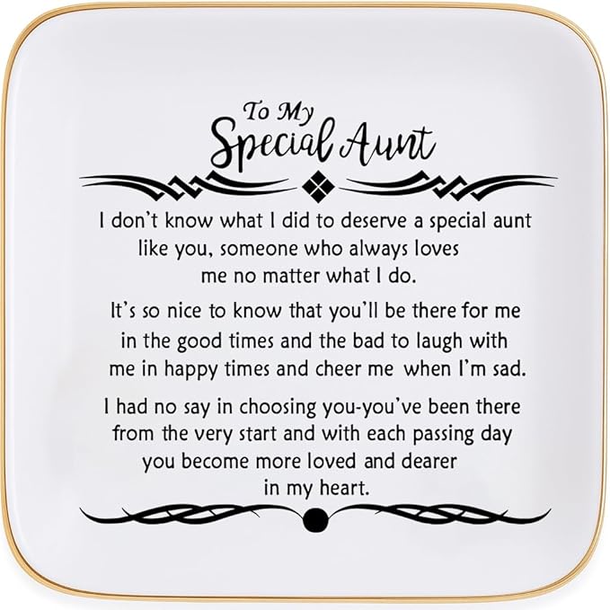 PUDDING CABIN Aunt Birthday Gifts from Niece -My Special Aunt, you become more loved and dearer in my heart -Auntie Wedding Mother’s Day Christmas Gifts for Aunts