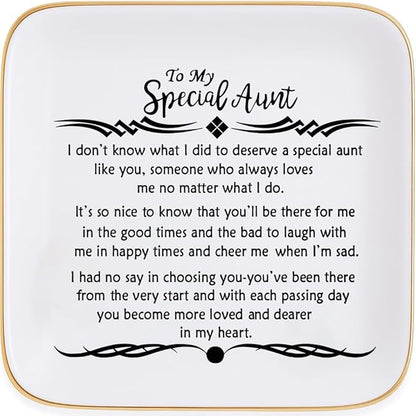 PUDDING CABIN Aunt Birthday Gifts from Niece -My Special Aunt, you become more loved and dearer in my heart -Auntie Wedding Mother’s Day Christmas Gifts for Aunts