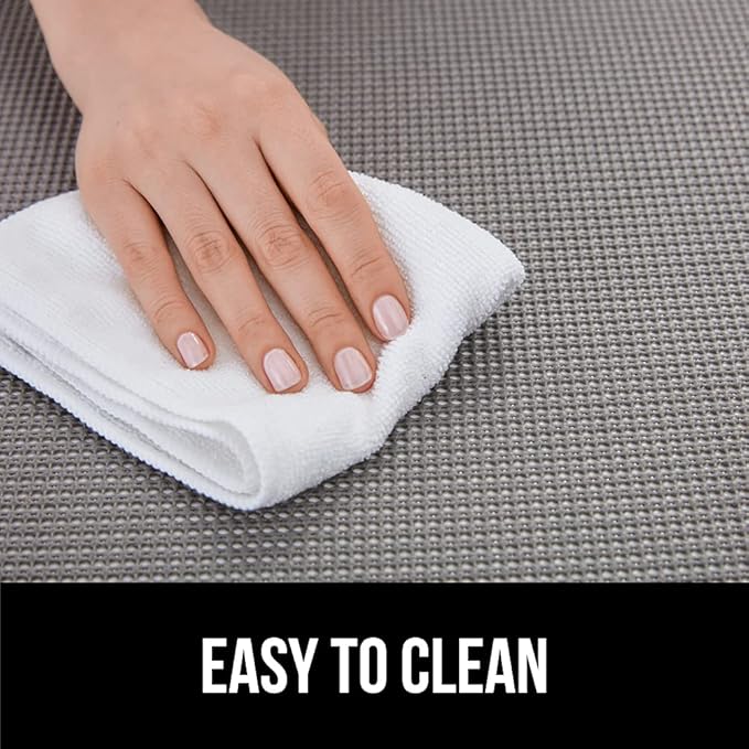 GORILLA GRIP powerGRIP Drawer Shelf and Cabinet Liner, Thick Strong Hold, Non-Adhesive Liners Protect Kitchen Cabinets and Cupboard, Bathroom Drawers, Easy Install, Breathable Mat, 24" x30', Gray