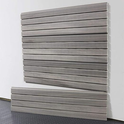 Standard Duty 4' ft. Slatwall Panels (Set of 4 Panels, Covers 16 sq. ft.) (Barnwood Grey)