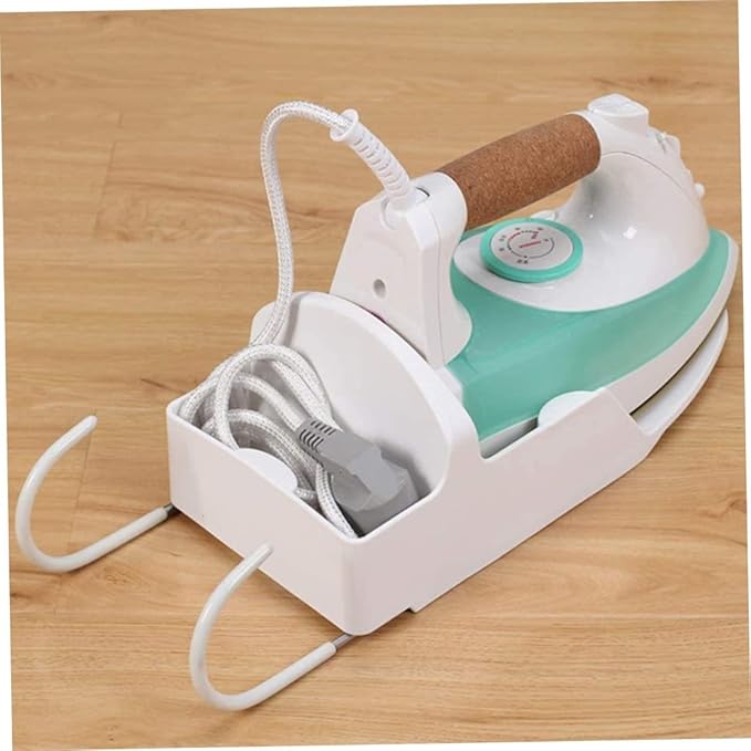 Iron Holder Wall Mount Iron Hanger Hotel Iron Hanger Guest Room Ironing Board Hanger Hotel Iron Hanger for Home., White