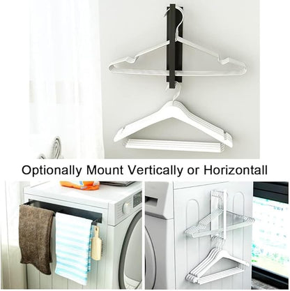 Magnetic Hanger Organizer for Washing Machine & Closet Laundry Room,Hanger Storage Rack Stacker