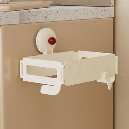 Trash Bag Holder, Portable Foldable Trash Bag Holders, Wall Mounted Hanging Bags Holder With Removable Lid & Clips Kitchen Organizers, Kitchen, Under Sink Can, Toilets