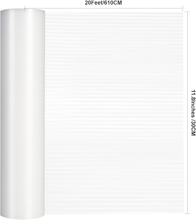 2 Rolls Shelf Liners, 11.8 Inches x 20 FEET Non-Slip Kitchen Cabinet Liner, Washable Oil-Proof Non-Adhesive Contact Paper for Kitchen Drawer, Cabinet, Shelves, Refrigerator, Storage, Desks, coutertops