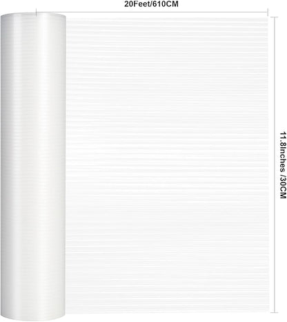 2 Rolls Shelf Liners, 11.8 Inches x 20 FEET Non-Slip Kitchen Cabinet Liner, Washable Oil-Proof Non-Adhesive Contact Paper for Kitchen Drawer, Cabinet, Shelves, Refrigerator, Storage, Desks, coutertops