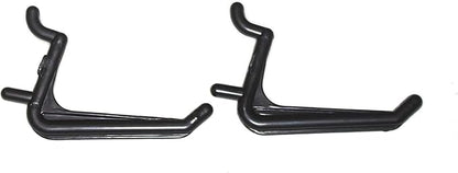 JSP Manufacturing 50 Pack Of JUMBO Pegboard Hooks Black Garage Tools Hammer Air Tool Storage Organization Jewelry