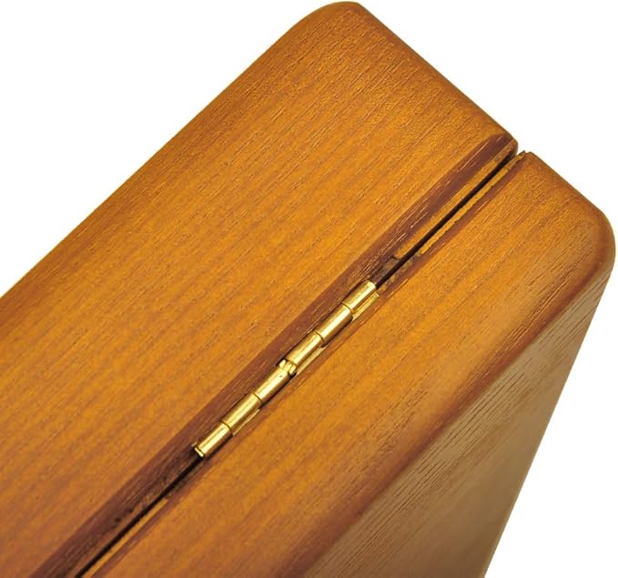 Oirlv Solid Wood Ring Jewelry Box Organizer Earrings Jewelry Drawer Organizer Tray with Lid (Grey Flat Box)