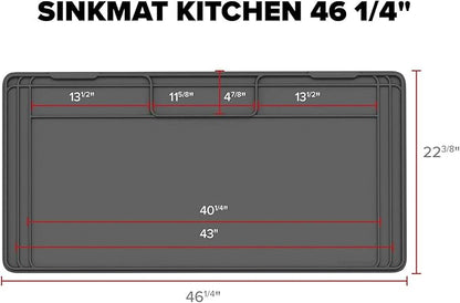 WeatherTech SinkMat – Waterproof Under Sink Liner Mat for Kitchen Bathroom – 46” x 22” Inches - Durable, Flexible Tray – Home undersink Organizer Must Haves, Tan