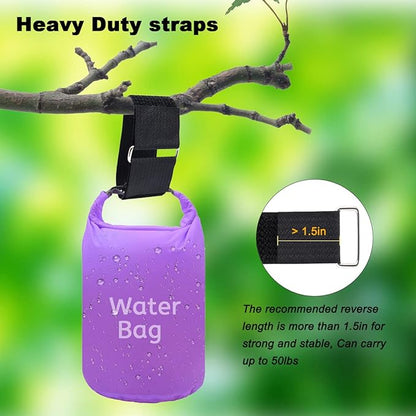2"x16ft Reusable Cinch Strap with 10 Metal Buckles, Cut-to-Length Fastening Securing Straps, Adjustable Nylon Cable Straps and Cord Ties for Organizer or Storage, 2 inch Wide, Black