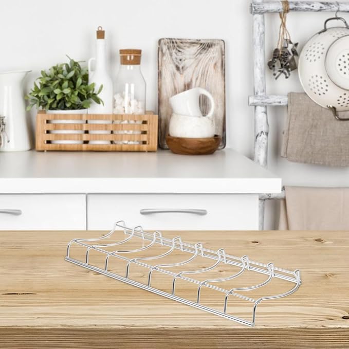 PRETYZOOM Single Layer Kitchen Dishes Drying Rack, 8 Capacity Kitchen Counter Dishrack for Accommodating Dishes, Space Saving Organizer Rack