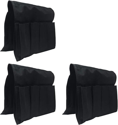Huji Sofa Chair Armrest Bedside Caddy with Four Pocket Organizer for Remotes and One Hidden Pocket for Books and Magazines - 37” L x 12.50” W(3)