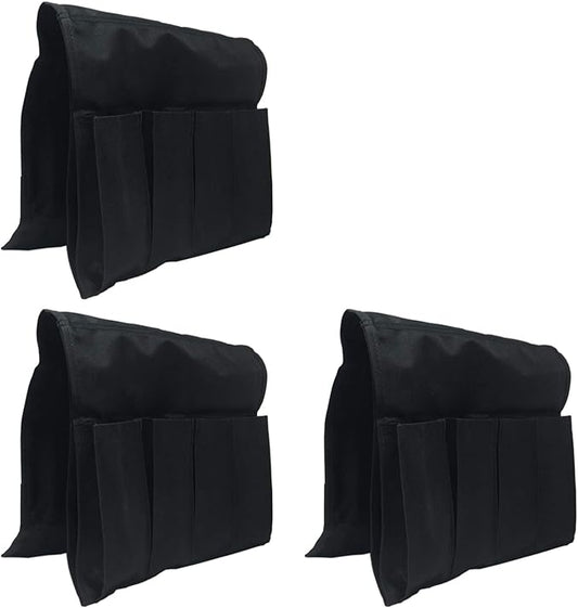 Huji Sofa Chair Armrest Bedside Caddy with Four Pocket Organizer for Remotes and One Hidden Pocket for Books and Magazines - 37” L x 12.50” W(3)