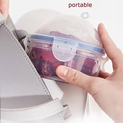 AYCCNH Onion Storage Container and Tomato Lemon Apple Produce Saver Holder, Portable Fruit and Vegetable Food Storage Keeper Containers for Fridge (1 Pack)