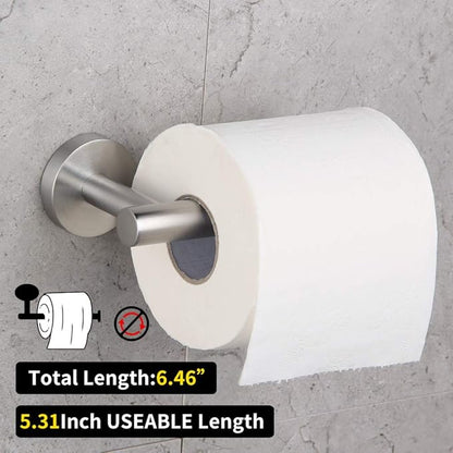 GERZ Bathroom Toilet Paper Holder SUS 304 Stainless Steel Tissue Paper Roll Holder Wall Mount, Brushed Finish