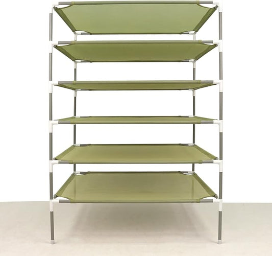 Sweater Drying Rack,6-Layer Flat DryingRack Stackable, Mesh Fabric Clothes Drying Rack Space-Saving Clothes Dryer Rack