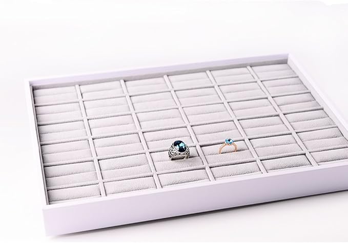 Oirlv 36 Slot Ring Storage Tray Showcase Jewelry Display Organizer
