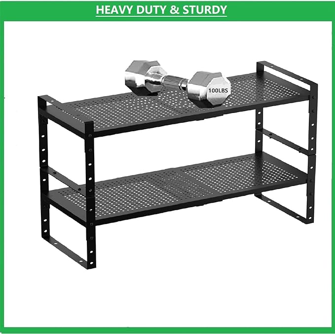 Multi-Functional Metal Shoe Rack, Space-Saving, Perfect for Entryway, Closet, Bathroom, etc. - Sturdy and Durable, High Weight Capacity(3PACKS/Black/Medium)