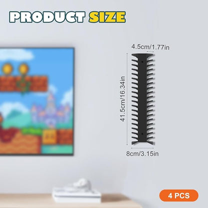 Video Game Storage Wall Mount - 8PCS Heavy-Duty Metal Game Case Holder Media Storage Shelves for PS, Xbox, DVD, Switch Game Organizer Display Stand, Holds up to 152